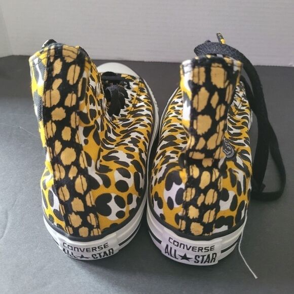 CONVERSE Chuck All Star NIB High Yellow Cheetah Sneaker Fabric Size 9 Unused - Picture 7 of 12